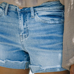 Casual Jeans Hole Women Street Denim Shorts