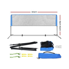 Everfit Portable Sports Net Stand Badminton Volleyball Tennis Soccer