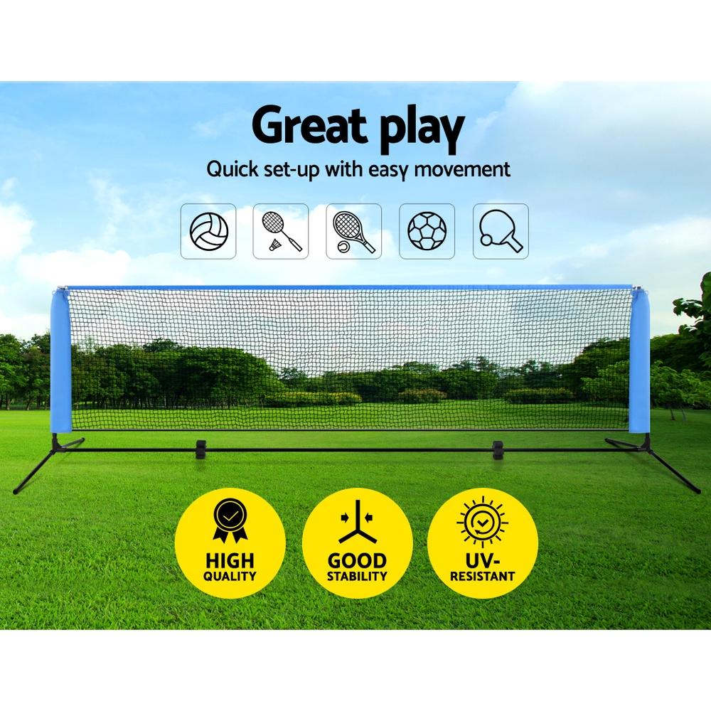 Everfit Portable Sports Net Stand Badminton Volleyball Tennis Soccer