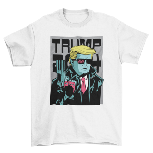 Trump 2024 comic style t-shirt