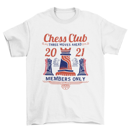 Chess club t-shirt design