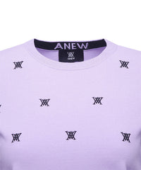 ANEW Golf: Women Monogram Logo Point Pullover Sweater - Lavender