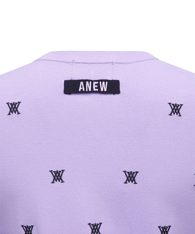 ANEW Golf: Women Monogram Logo Point Pullover Sweater - Lavender