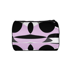 Crossbody Water-resistant Travel Bag, Geometric Lavender And Black