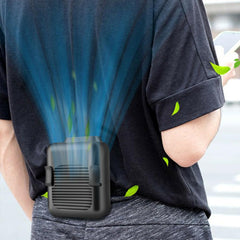 Portable Compact Cooling Fan Hanging Handsfree with Waist Clip