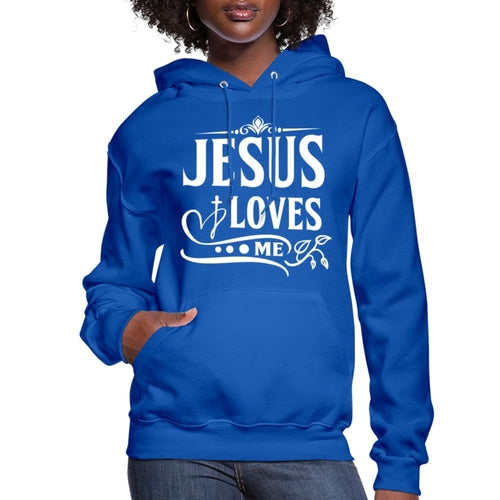 Womens Hoodie, Jesus Loves Me