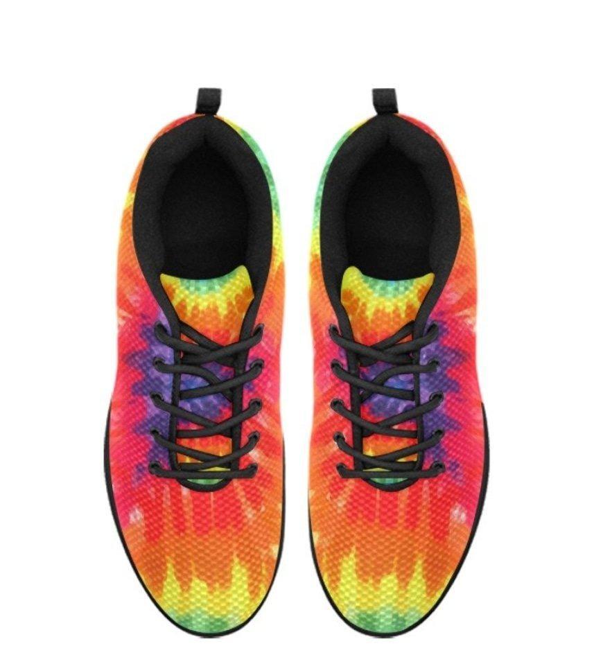 Womens Sneakers, Rainbow Print Running Shoes