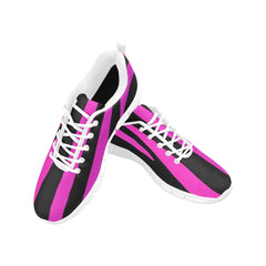 Uniquely You Womens Sneakers, Black and Purple Stripe Running Shoes